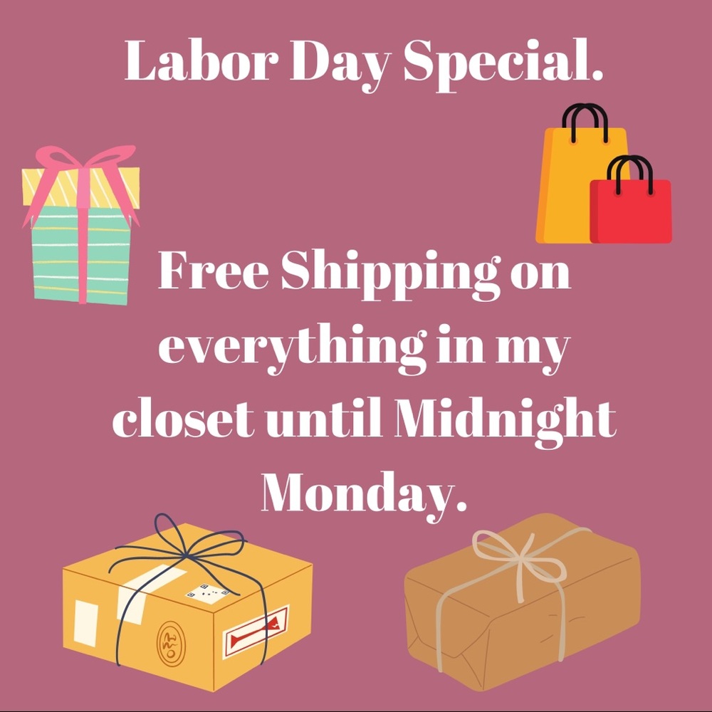 Free shipping Labor Day Sale!